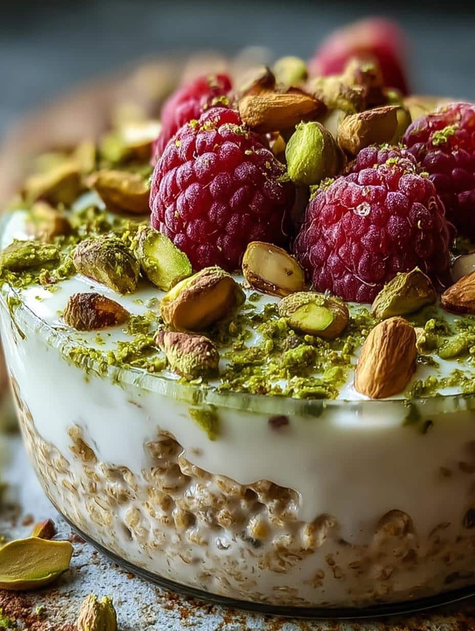 Creamy Pistachio Overnight Oats for Nutritious Mornings - Pistachio Overnight Oats - main visual representation