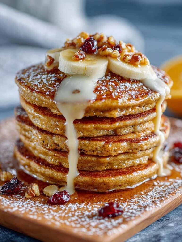 Pumpkin Oatmeal Pancakes