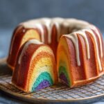 Rainbow Bundt Cake with