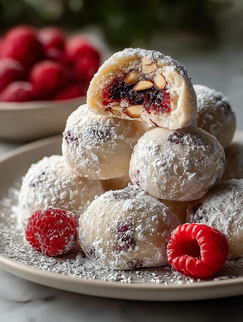 Raspberry Almond Snowball Cookies: 5 Amazing Reasons to Try 2 Raspberry Almond Snowball Cookies: 5 Amazing Reasons to Try - Raspberry Almond Snowball Cookies - main visual representation