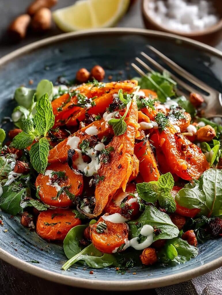 Roasted Moroccan Carrot Salad
