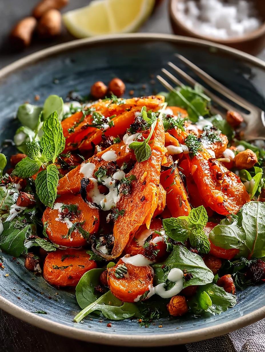 Roasted Moroccan Carrot Salad