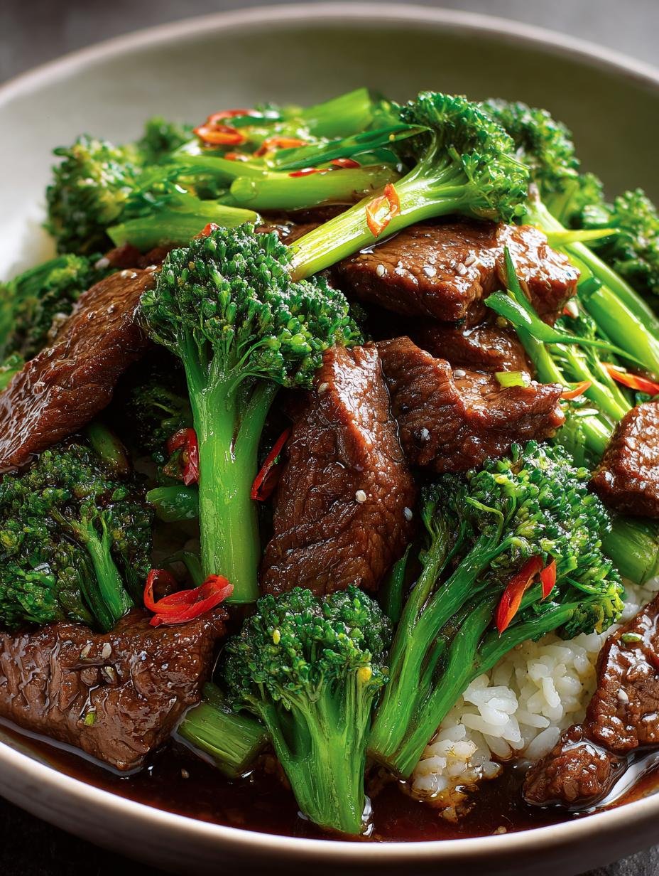 Scallion Ginger Beef Broccoli