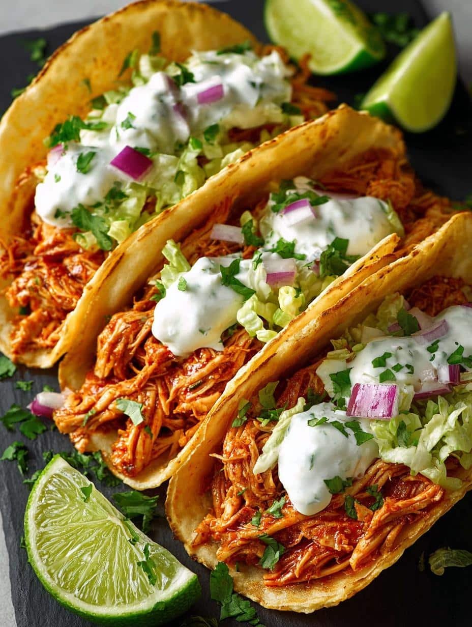 Shredded Chicken Tacos