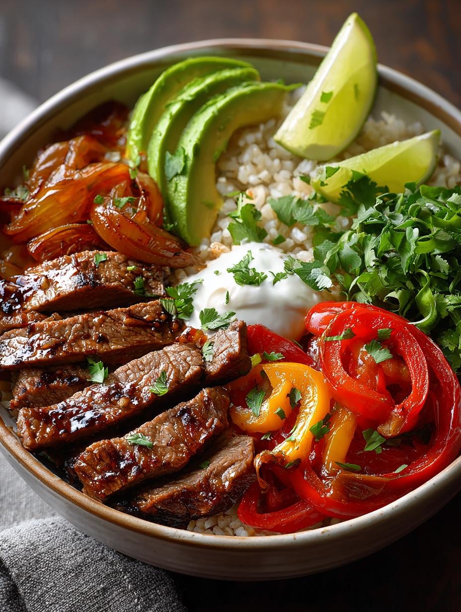 Steak Fajita Power Bowls: A Flavorful Delight - Steak Fajita Power Bowls - main visual representation