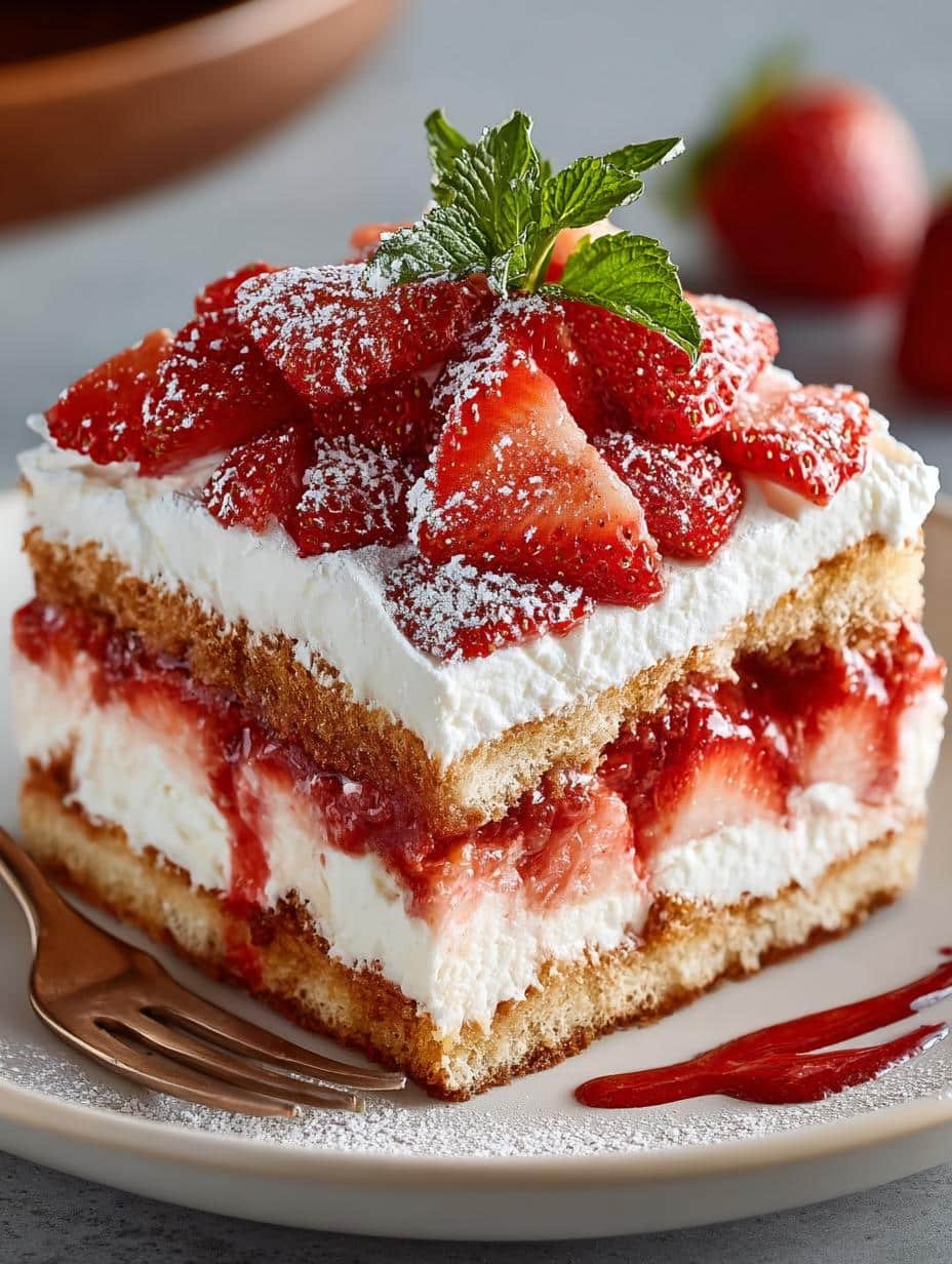 Strawberry Shortcake Tiramisu: 5 Delicious Layers - Strawberry Shortcake Tiramisu - main visual representation