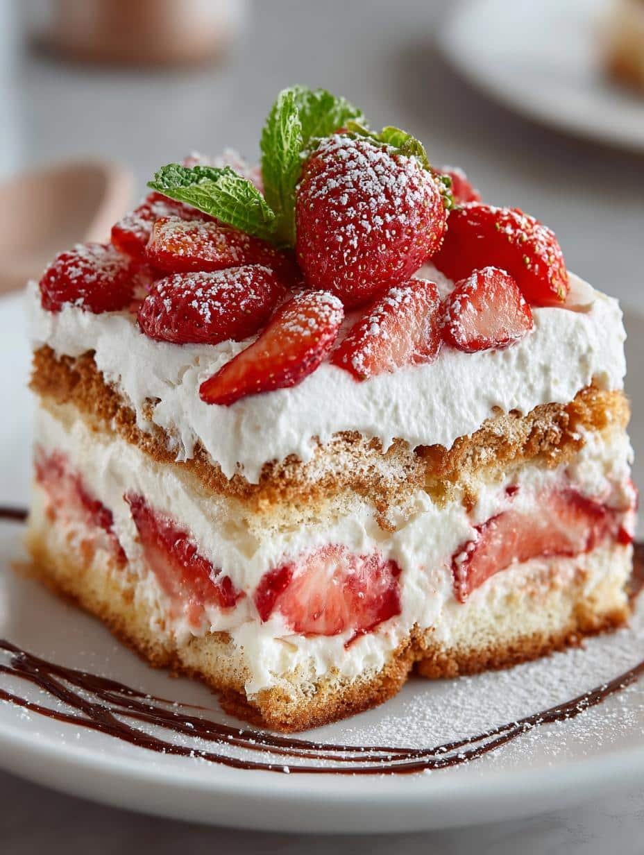 Strawberry Shortcake Tiramisu