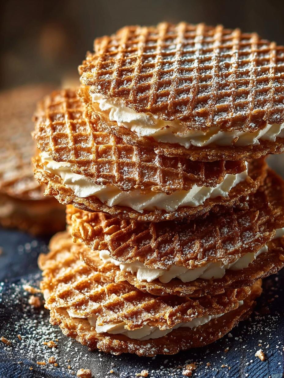 Stroopwafels: 24 Irresistible Caramel-Filled Delights - Stroopwafels - additional detail