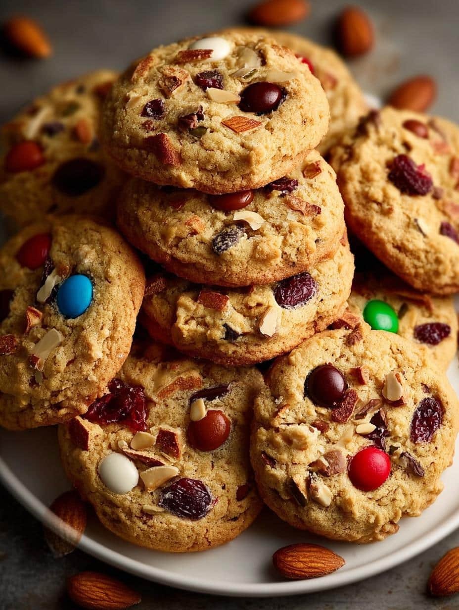 Trail Mix Cookies with Chocolate and Nuts Recipe 3 Trail Mix Cookies with Chocolate and Nuts Recipe - Trail Mix Cookies with - additional detail