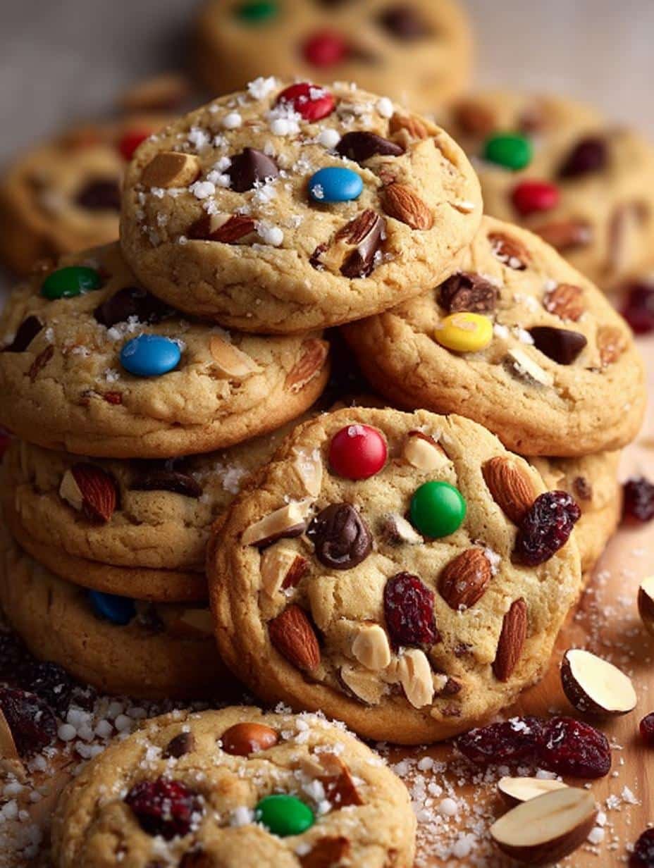 Trail Mix Cookies with Chocolate and Nuts Recipe 1 Trail Mix Cookies with