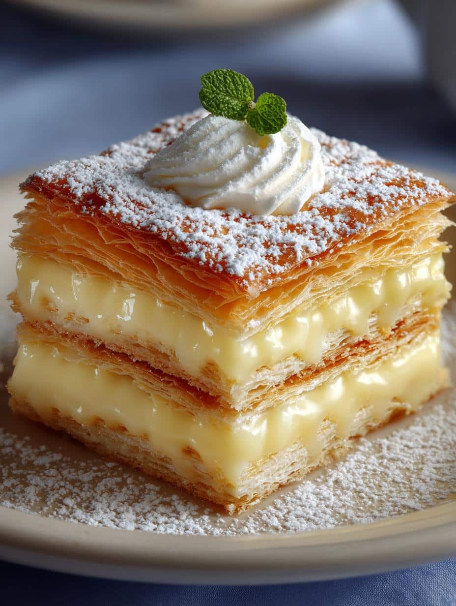 Vanilla Custard Slice Mille