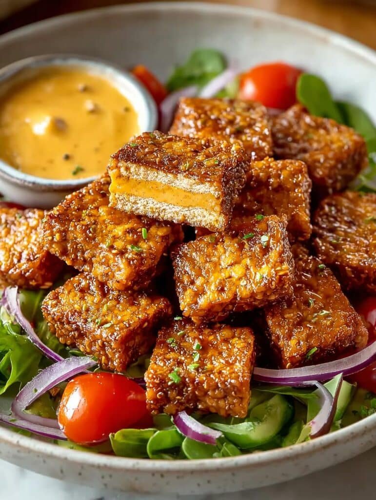 Vegan Honey Mustard Tempeh