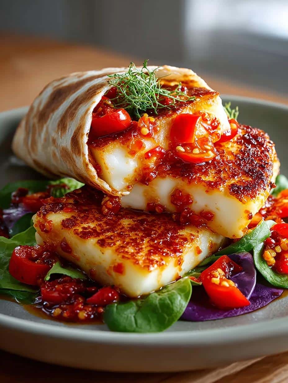Vegetarian Sweet Chili Halloumi