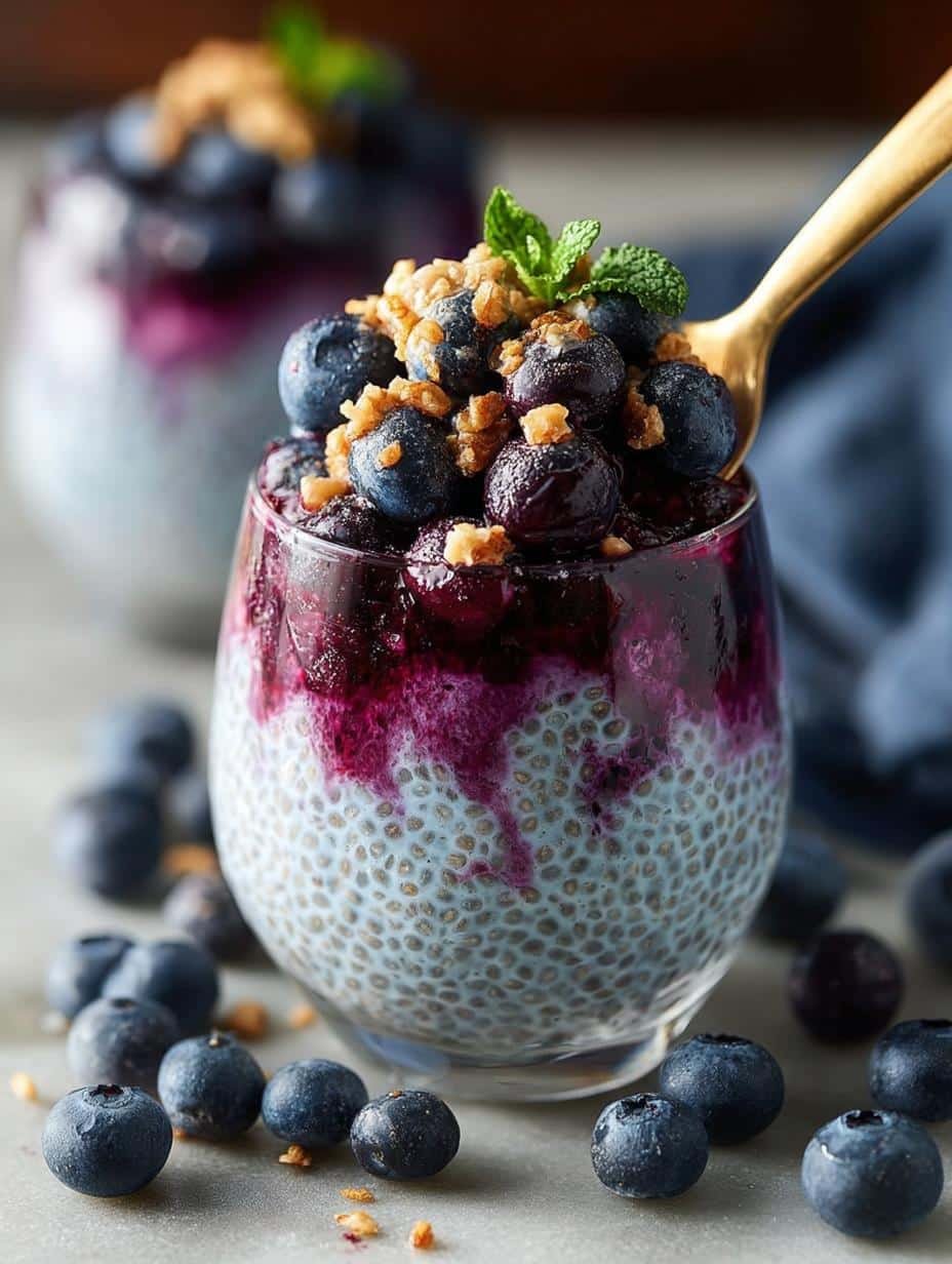 Delicious Blueberry Chia Pudding for Energizing Mornings - Blueberry Chia Pudding - main visual representation
