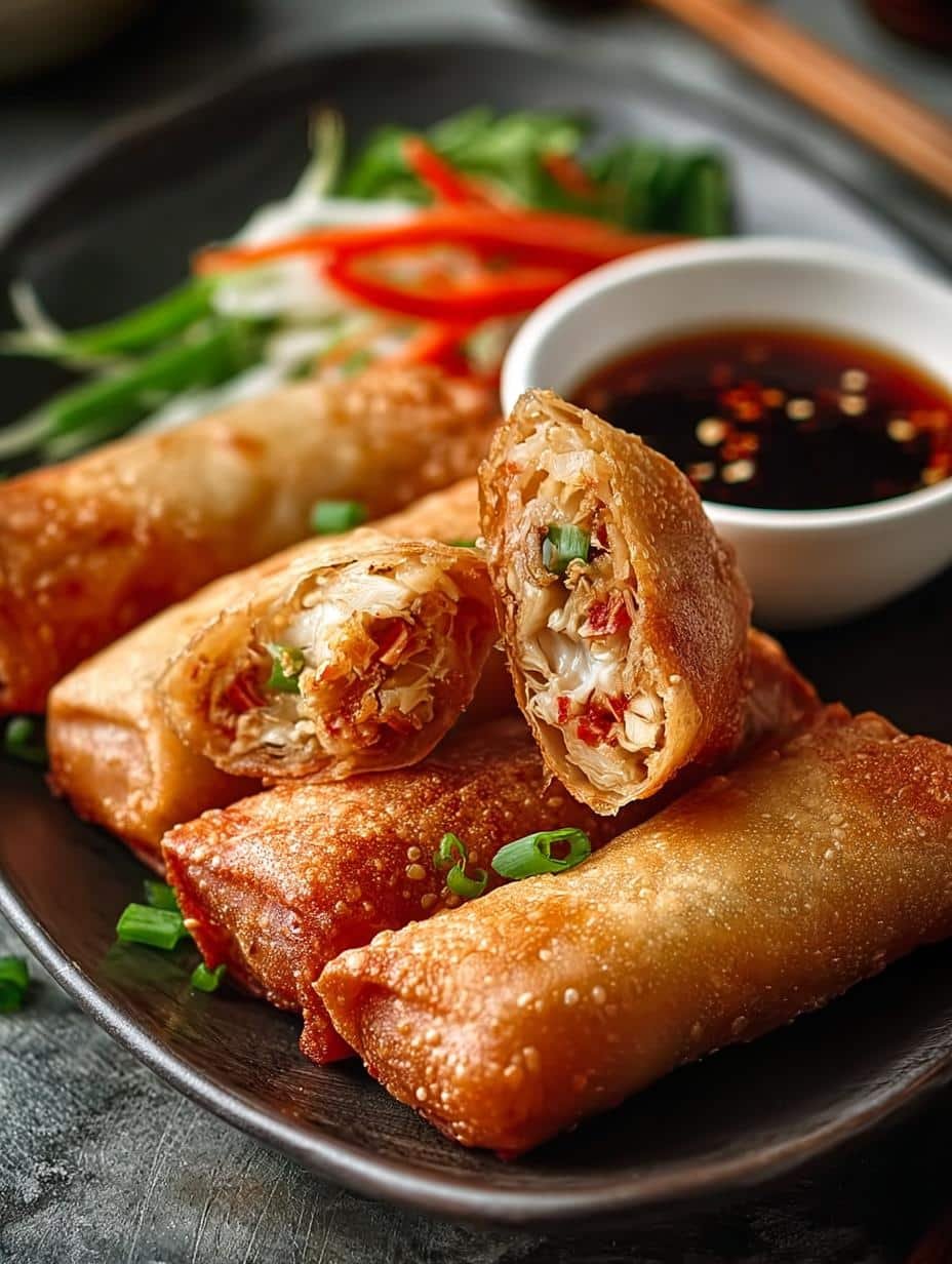 Crispy Cantonese Chicken Egg Roll Recipe for Everyone 2 Crispy Cantonese Chicken Egg Roll Recipe for Everyone - Cantonese Chicken Egg Roll - main visual representation