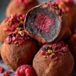 Dark Chocolate Raspberry Truffles
