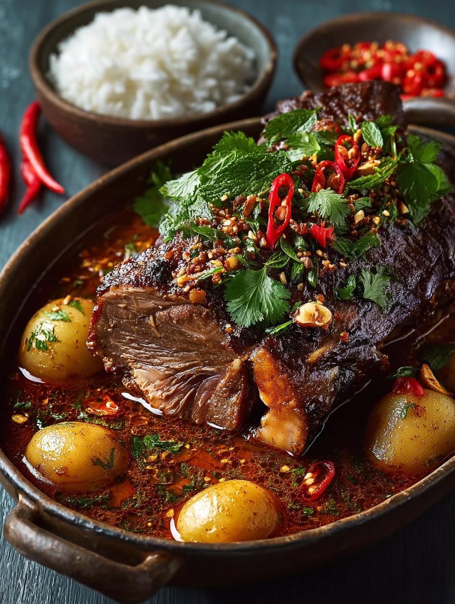 Fall Apart Massaman Lamb: A Tender Delight for Dinner - Fall Apart Massaman Lamb - main visual representation