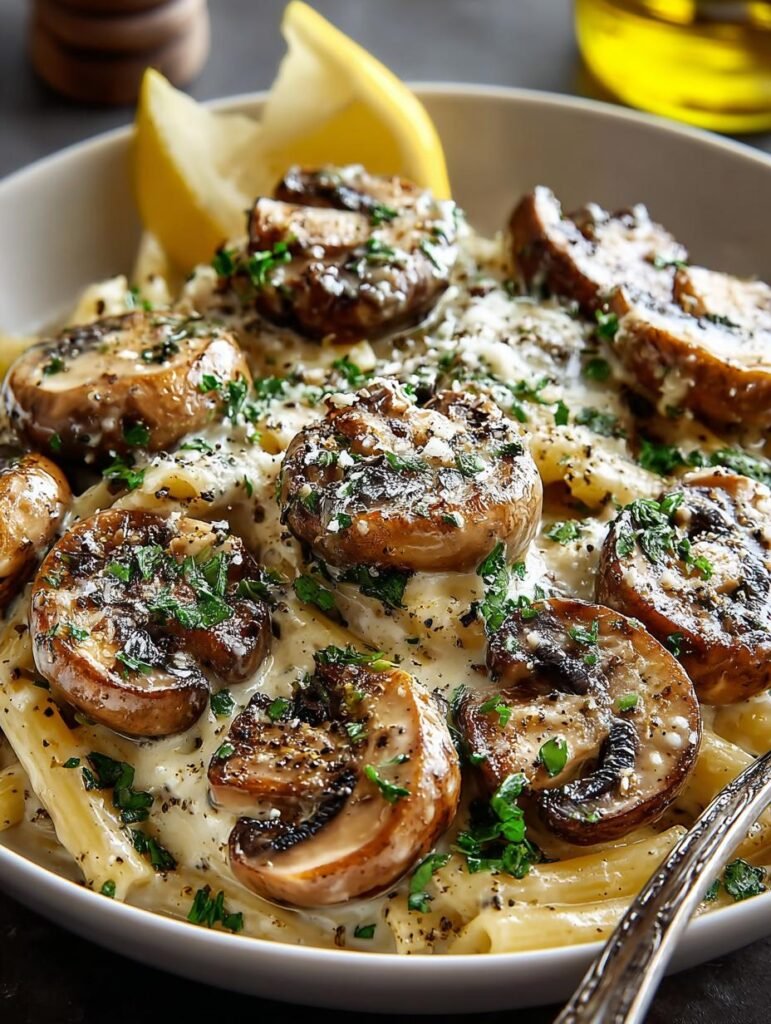 Indulgent Creamy Garlic Mushroom