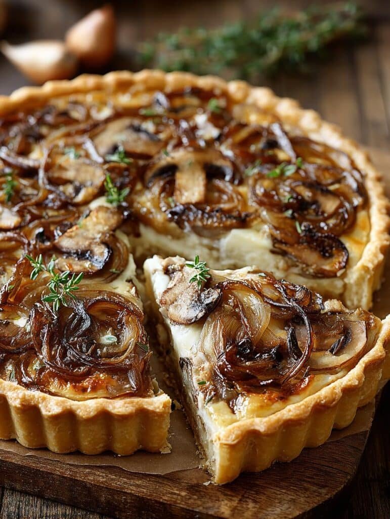 Onion Mushroom Tart