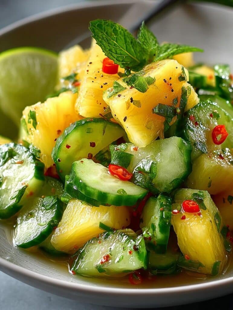 Pineapple Cucumber Salad