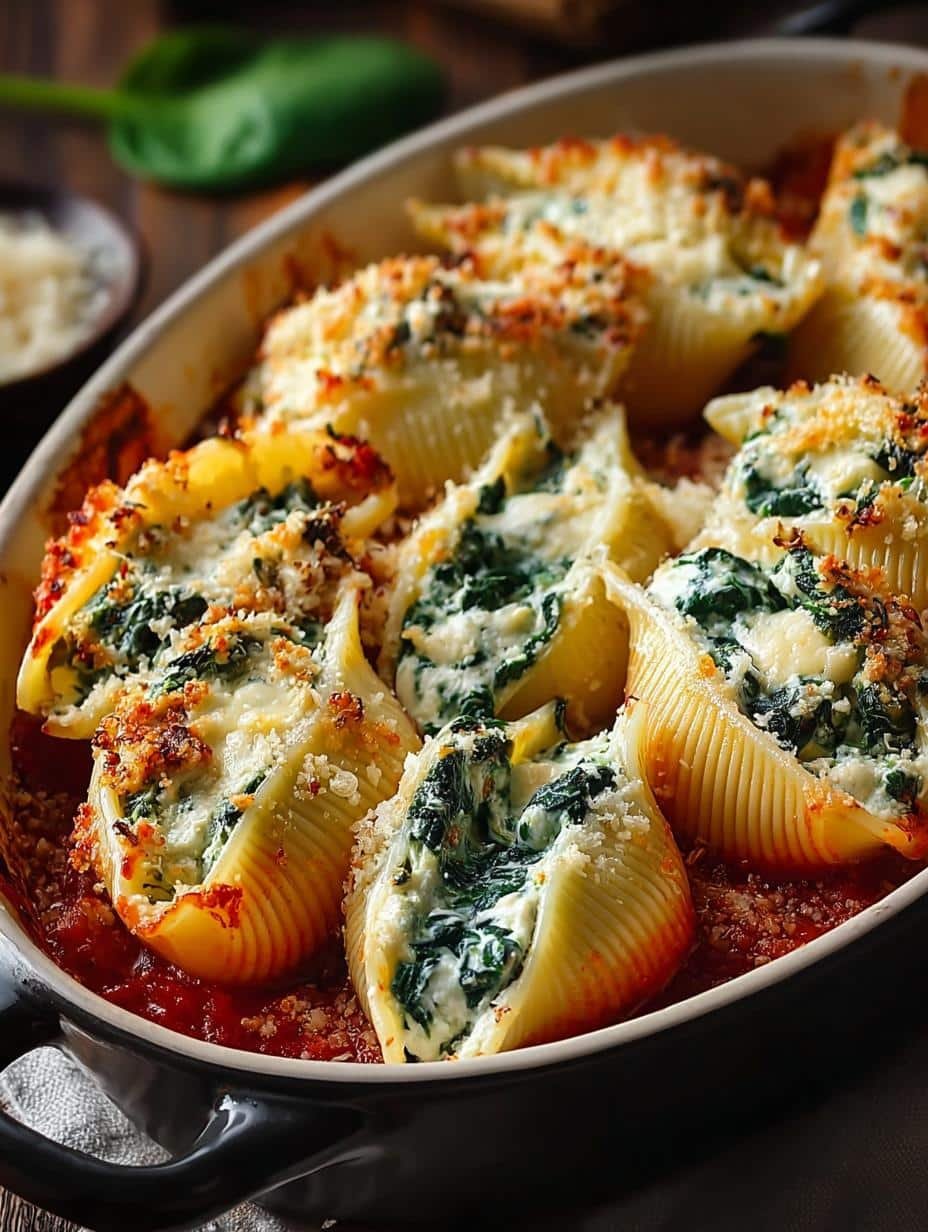Spinach Ricotta Stuffed Shells: 5 Steps to Comforting Goodness - Spinach Ricotta Stuffed Shells - main visual representation