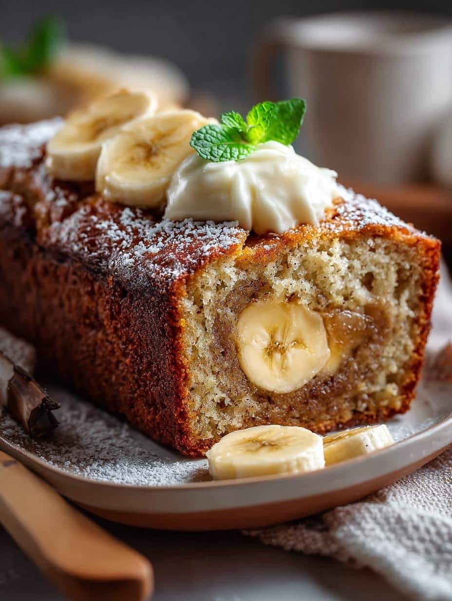 Delicious Sugar Cookie Banana Bread with Sweet Twist - Sugar Cookie Banana Bread - main visual representation
