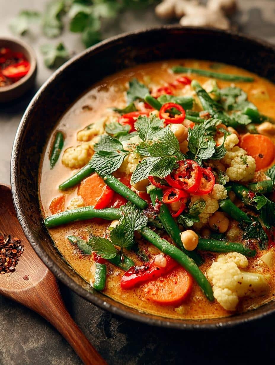 Thai Chickpea Coconut Curry: 5 Minute Meal That Delights - Thai Chickpea Coconut Curry - additional detail