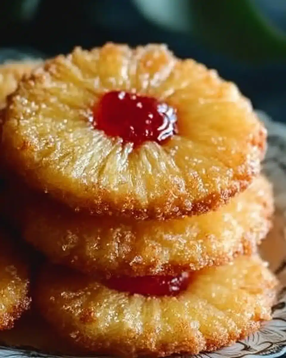 Pineapple Upside Down Sugar Cookies That Delight Every Bite