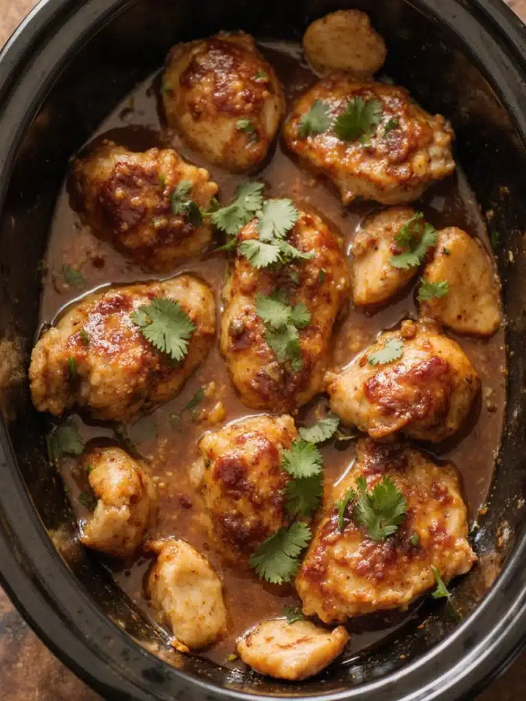 Dump and Go Slow Cooker Teriyaki Chicken 1 Delicious Dump and Go Slow Cooker Teriyaki Chicken dish served with rice and vegetables