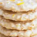 Lemon Oatmeal No-Bake Cookies displayed on a plate.