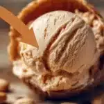 No-Churn Peanut Butter High Protein Ice Cream in a bowl