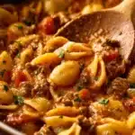 Delicious and cheesy Taco Pasta dish served in a bowl