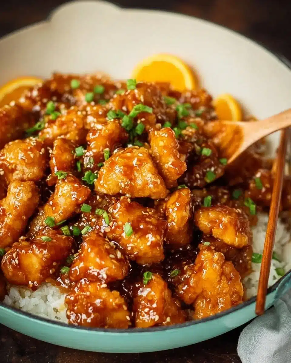Healthy orange chicken dish ready in 30 minutes