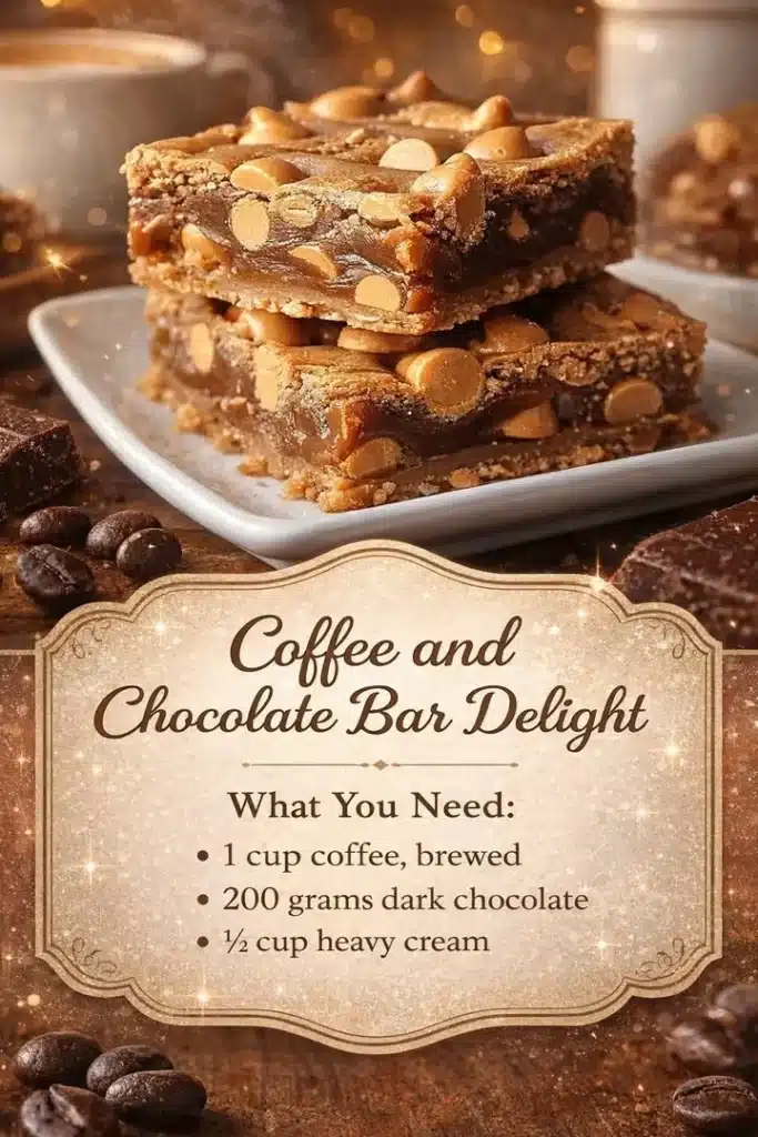 Delicious Coffee and Chocolate Bar Delight showcasing rich flavors