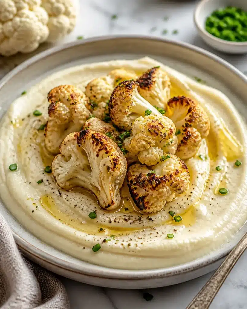 Gordon Ramsay's creamy cauliflower puree served in a bowl