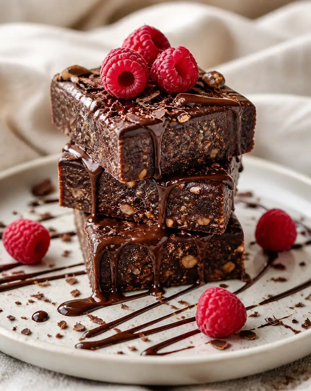 Intense dark chocolate fruit leather squares rich in flavor and nutrients