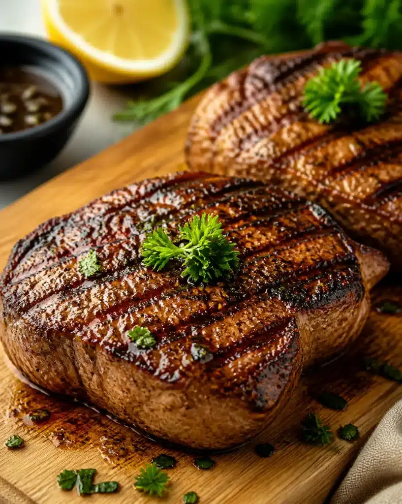 Delicious homemade steak marinade for juicy, flavorful steaks.