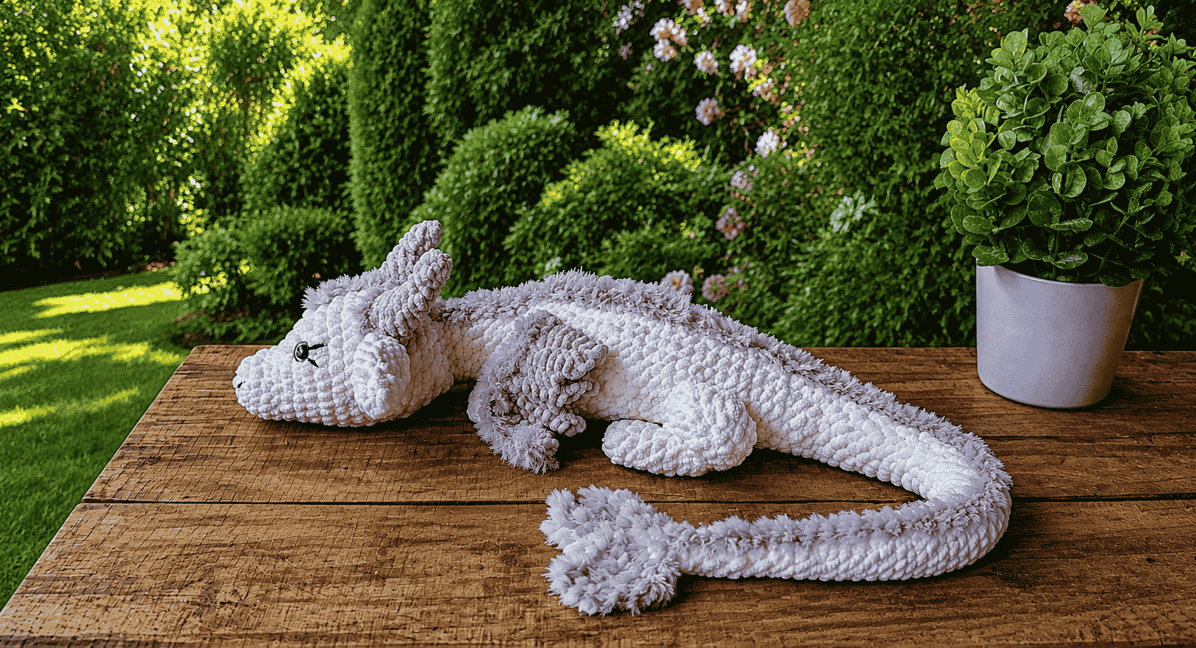 Fee Beginner Crochet Pattern Dragon Snuggler: Make a Cuddly Winnie-Style Dragon