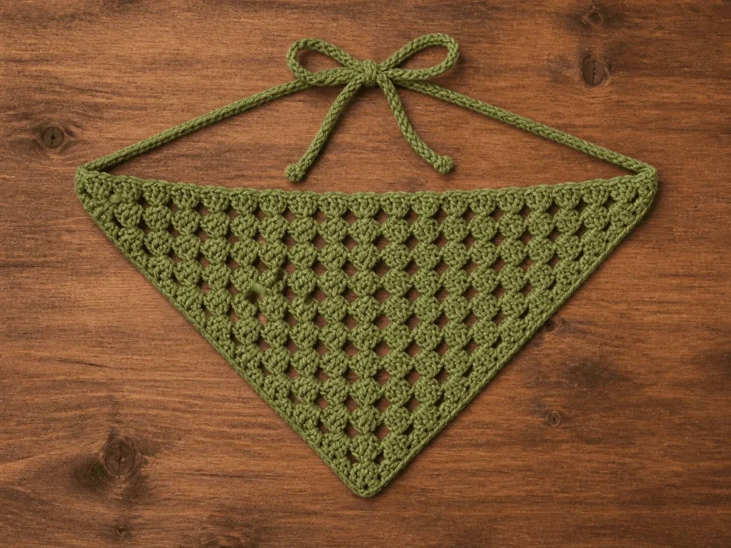 Granny Square Triangle Bandana