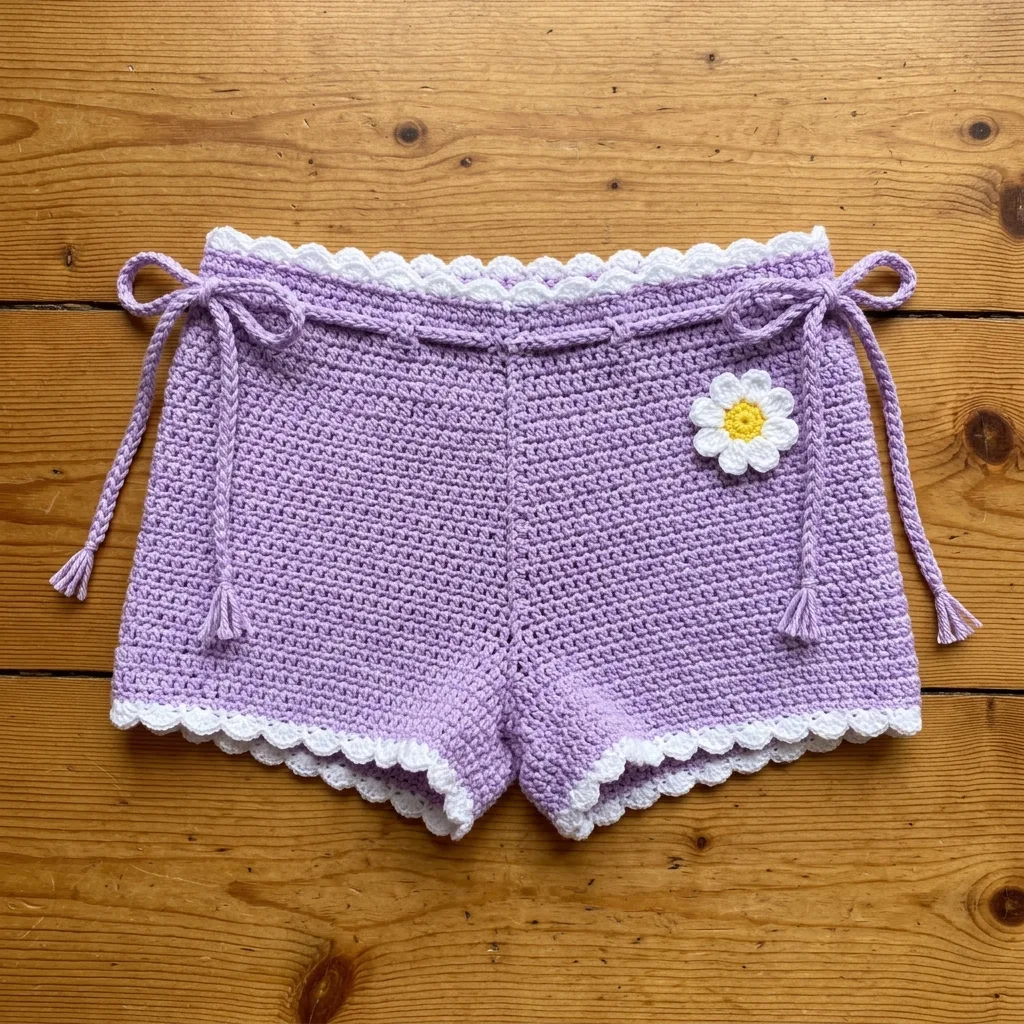 Lavender Garden Crochet Shorts Free Crochet Pattern